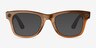 Ray-Ban Meta Wayfarer Shiny Caramel Plastic from EyeBuyDirect, with Tinted Lenses