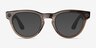 Ray-Ban Meta Headliner Low Bridge Fit Shiny Warm Stone Plastic from EyeBuyDirect, with Tinted Lenses