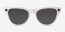Ray-Ban Meta Skyler Shiny Chalky Gray Plastic from EyeBuyDirect, with Tinted Lenses