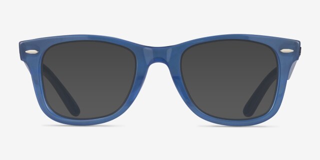 Ray-Ban RB4340V Wayfarer Photo Striped Blue PlasticEyeglass Frames from EyeBuyDirect, with Tinted Lenses