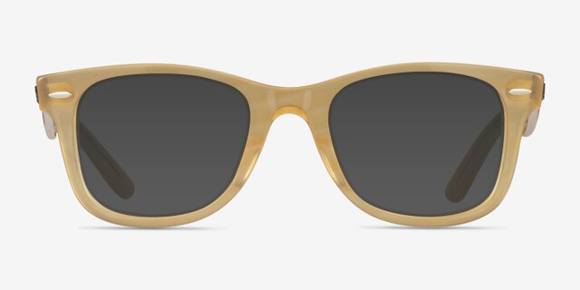 Ray-Ban RB4340V Wayfarer Photo Striped Brown PlasticEyeglass Frames from EyeBuyDirect, with Tinted Lenses