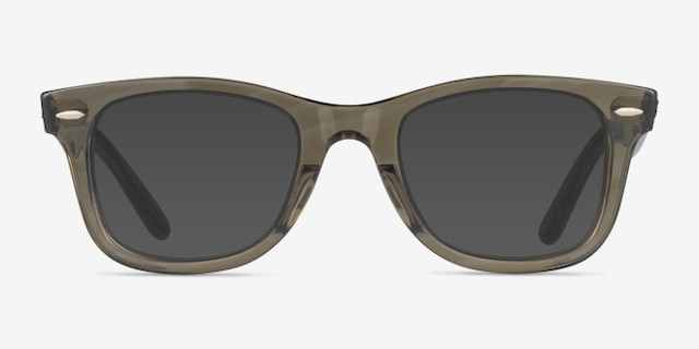 Ray-Ban RB4340V Wayfarer Photo Striped Gray PlasticEyeglass Frames from EyeBuyDirect, with Tinted Lenses