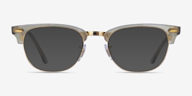 Ray-Ban RB5154 Clubmaster Photo Waves Gray AcetateEyeglass Frames from EyeBuyDirect, with Tinted Lenses