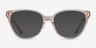 Coach HC6234U Transparent Dusty Rose AcetateEyeglass Frames from EyeBuyDirect, with Tinted Lenses