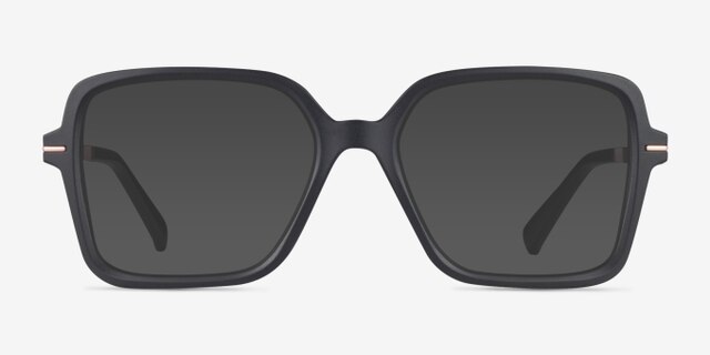 Oakley Sharp Line Satin Black Eco-friendlyEyeglass Frames from EyeBuyDirect, with Tinted Lenses