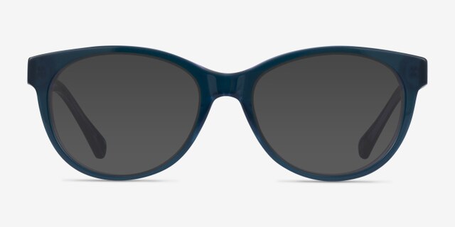 Ralph RA7094 Blue Purple AcetateEyeglass Frames from EyeBuyDirect, with Tinted Lenses
