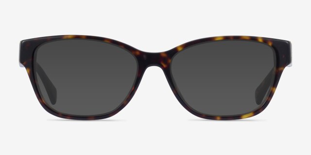 Ralph RA7150 Dark Tortoise AcetateEyeglass Frames from EyeBuyDirect, with Tinted Lenses