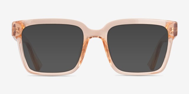 Armani Exchange AX3133U Shiny Transparent Peach Éco-responsableMontures de lunettes de vue d'EyeBuyDirect, Avec des Verres Teintés
