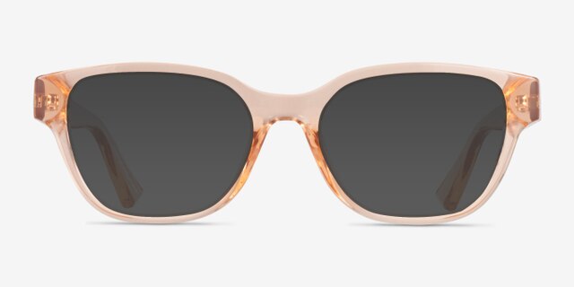 Armani Exchange AX3134U Shiny Transparent Peach Éco-responsableMontures de lunettes de vue d'EyeBuyDirect, Avec des Verres Teintés