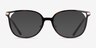 Coach HC6214D Écaille Noire Plastic, MetalMontures de lunettes de vue d'EyeBuyDirect, Avec des Verres Teintés