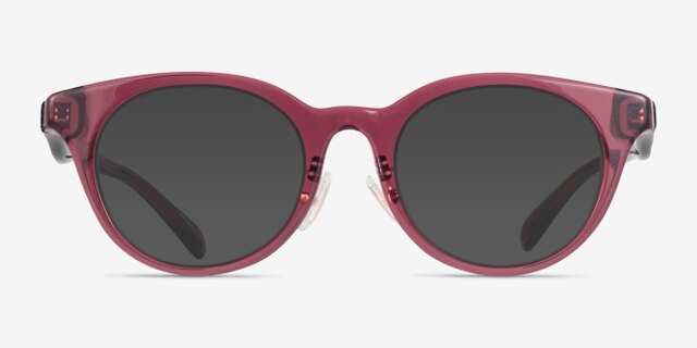 Coach HC6280D Transparent Burgundy AcétateMontures de lunettes de vue d'EyeBuyDirect, Avec des Verres Teintés