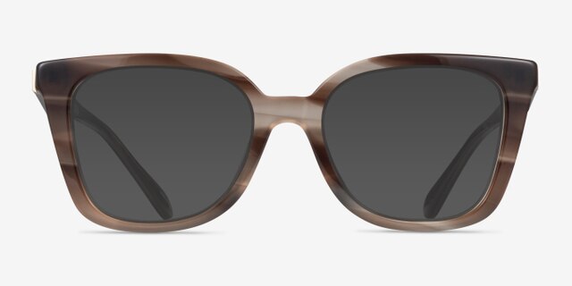 Coach HC6274U Striated Redwood Maple AcétateMontures de lunettes de vue d'EyeBuyDirect, Avec des Verres Teintés