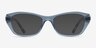Vogue Eyewear VO5676 Transparent Blue Alternative MaterialsEyeglass Frames from EyeBuyDirect, with Tinted Lenses