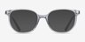 Ray-Ban Junior Ellot Transparent Gray PlasticEyeglass Frames from EyeBuyDirect, with Tinted Lenses