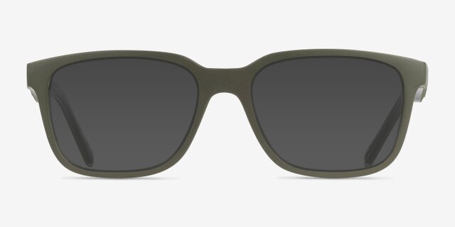 ARNETTE Steek Military Transparent Green Éco-responsableMontures de lunettes de vue d'EyeBuyDirect, Avec des Verres Teintés