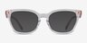 Coach HC6288U Transparent Gray AcetateEyeglass Frames from EyeBuyDirect, with Tinted Lenses