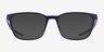 Oakley Thinboard Satin Universe Blue PlastiqueMontures de lunettes de vue d'EyeBuyDirect, Avec des Verres Teintés