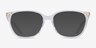 Michael Kors MK4067U Santa Clara Clear AcetateEyeglass Frames from EyeBuyDirect, with Tinted Lenses