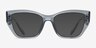 Michael Kors MK4149U Puglia Denim Transparent PlastiqueMontures de lunettes de vue d'EyeBuyDirect, Avec des Verres Teintés