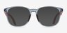 Emporio Armani EK3004 Shiny Transparent Blue PlastiqueMontures de lunettes de vue d'EyeBuyDirect, Avec des Verres Teintés