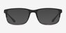 Emporio Armani EA3098 Matte Black Striped Gray AcétateMontures de lunettes de vue d'EyeBuyDirect, Avec des Verres Teintés