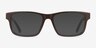 Emporio Armani EA3265U Shiny Brown AcétateMontures de lunettes de vue d'EyeBuyDirect, Avec des Verres Teintés