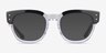 Ray-Ban RB0298VF Mega Hawkeye Black On Transparent PlasticEyeglass Frames from EyeBuyDirect, with Tinted Lenses