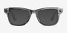 Ray-Ban Meta Wayfarer (Gen 2) Shiny Transparent Gray Plastic from EyeBuyDirect, with Tinted Lenses