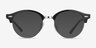 Ray-Ban RB4246V Clubround Black Acetate-metalEyeglass Frames from EyeBuyDirect, with Tinted Lenses