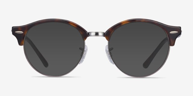 Ray-Ban RB4246V Clubround Tortoise Acetate-metalEyeglass Frames from EyeBuyDirect, with Tinted Lenses