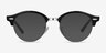 Ray-Ban RB4246V Clubround Black Acetate-metalEyeglass Frames from EyeBuyDirect, with Tinted Lenses