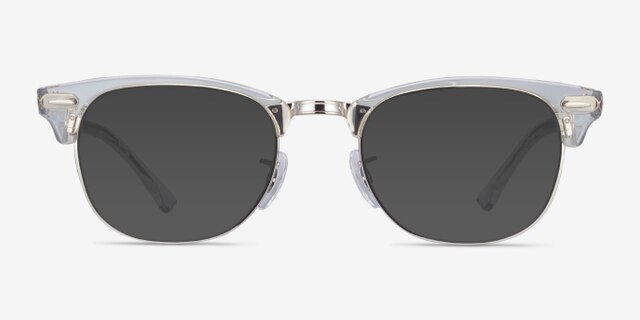 Ray-Ban RB5154 Clubmaster Clear Acetate-metalEyeglass Frames from EyeBuyDirect, with Tinted Lenses