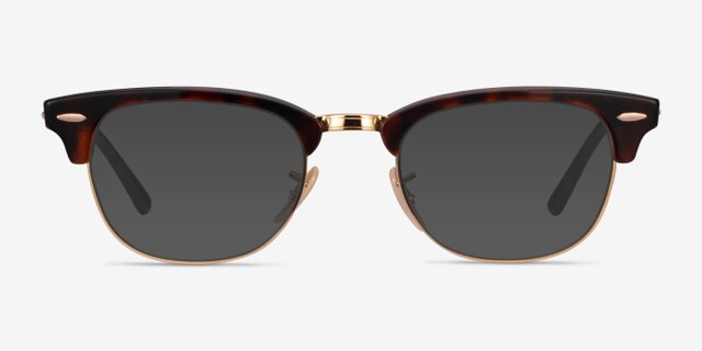 Ray-Ban RB5154 Clubmaster Gold Tortoise Acetate-metalMontures de lunettes de vue d'EyeBuyDirect, Avec des Verres Teintés