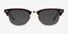 Ray-Ban RB5154 Clubmaster Gold Tortoise Acetate-metalMontures de lunettes de vue d'EyeBuyDirect, Avec des Verres Teintés