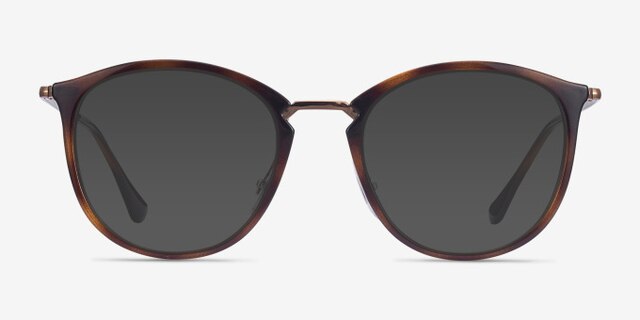 Ray-Ban RB7140 Tortoise Plastic-metalEyeglass Frames from EyeBuyDirect, with Tinted Lenses