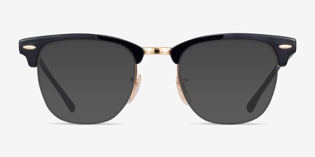 Ray-Ban RB3716VM Black Gold MetalEyeglass Frames from EyeBuyDirect, with Tinted Lenses