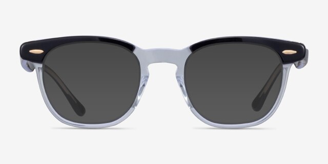 Ray-Ban RB5398 Hawkeye Black Clear AcetateEyeglass Frames from EyeBuyDirect, with Tinted Lenses