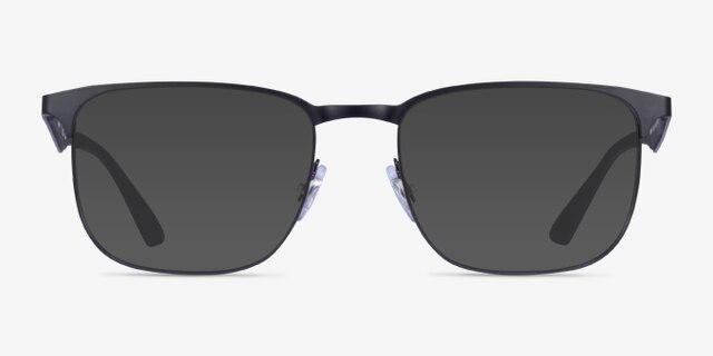 Ray-Ban RB6363 Matte Black MetalEyeglass Frames from EyeBuyDirect, with Tinted Lenses