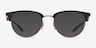 Ray-Ban RB6396 Black Gold AcetateEyeglass Frames from EyeBuyDirect, with Tinted Lenses