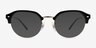 Ray-Ban RB7229 Black MetalEyeglass Frames from EyeBuyDirect, with Tinted Lenses