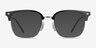 Ray-Ban RB7216 New Clubmaster Black Silver PlasticEyeglass Frames from EyeBuyDirect, with Tinted Lenses