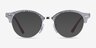 Ray-Ban RB4246V Clubround Shiny Gray AcetateEyeglass Frames from EyeBuyDirect, with Tinted Lenses
