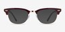 Ray-Ban RB5154 Clubmaster Brown Rose Gold AcetateEyeglass Frames from EyeBuyDirect, with Tinted Lenses