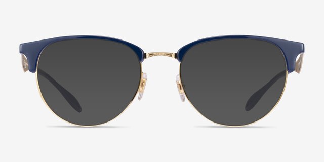 Ray-Ban RB6396 Blue Gold AcetateEyeglass Frames from EyeBuyDirect, with Tinted Lenses