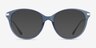 Vogue Eyewear VO5423 Clear Blue Silver MetalEyeglass Frames from EyeBuyDirect, with Tinted Lenses