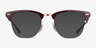 Ray-Ban RB3716VM Dark Purple MetalEyeglass Frames from EyeBuyDirect, with Tinted Lenses