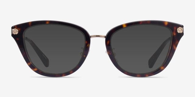 Coach HC6141 Dark Tortoise AcetateEyeglass Frames from EyeBuyDirect, with Tinted Lenses
