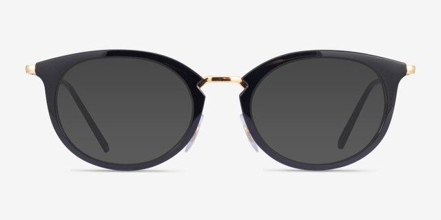 Ray-Ban RB7255 Black Plastic-metalEyeglass Frames from EyeBuyDirect, with Tinted Lenses