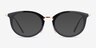 Ray-Ban RB7255 Black Plastic-metalEyeglass Frames from EyeBuyDirect, with Tinted Lenses
