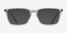 Armani Exchange AX3077 Shiny Transparent Gray Plastic, MetalEyeglass Frames from EyeBuyDirect, with Tinted Lenses